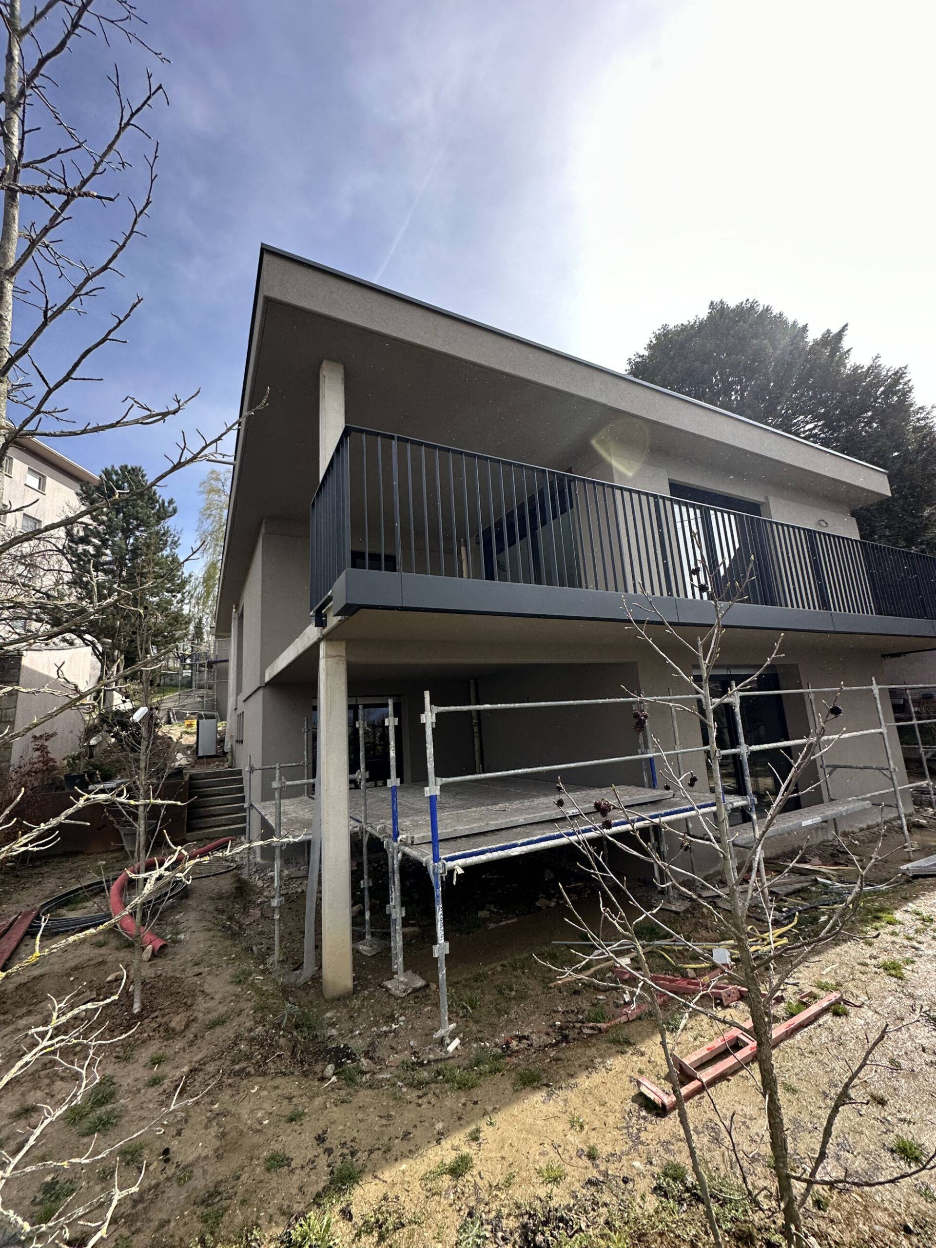 Chantier d&#8217;un ravalement de façade Brunstatt Kingersheim 1