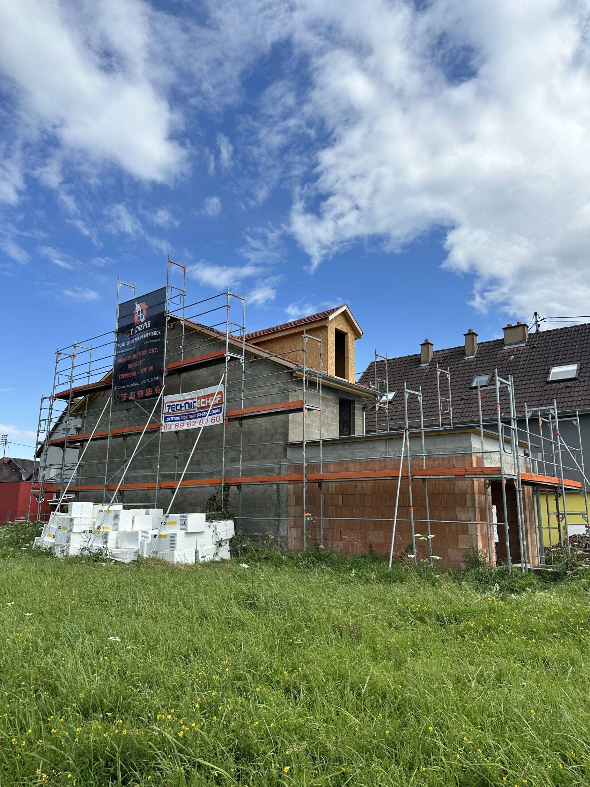 Isolation thermique par l&#8217;extérieur à Zillisheim Kingersheim 1