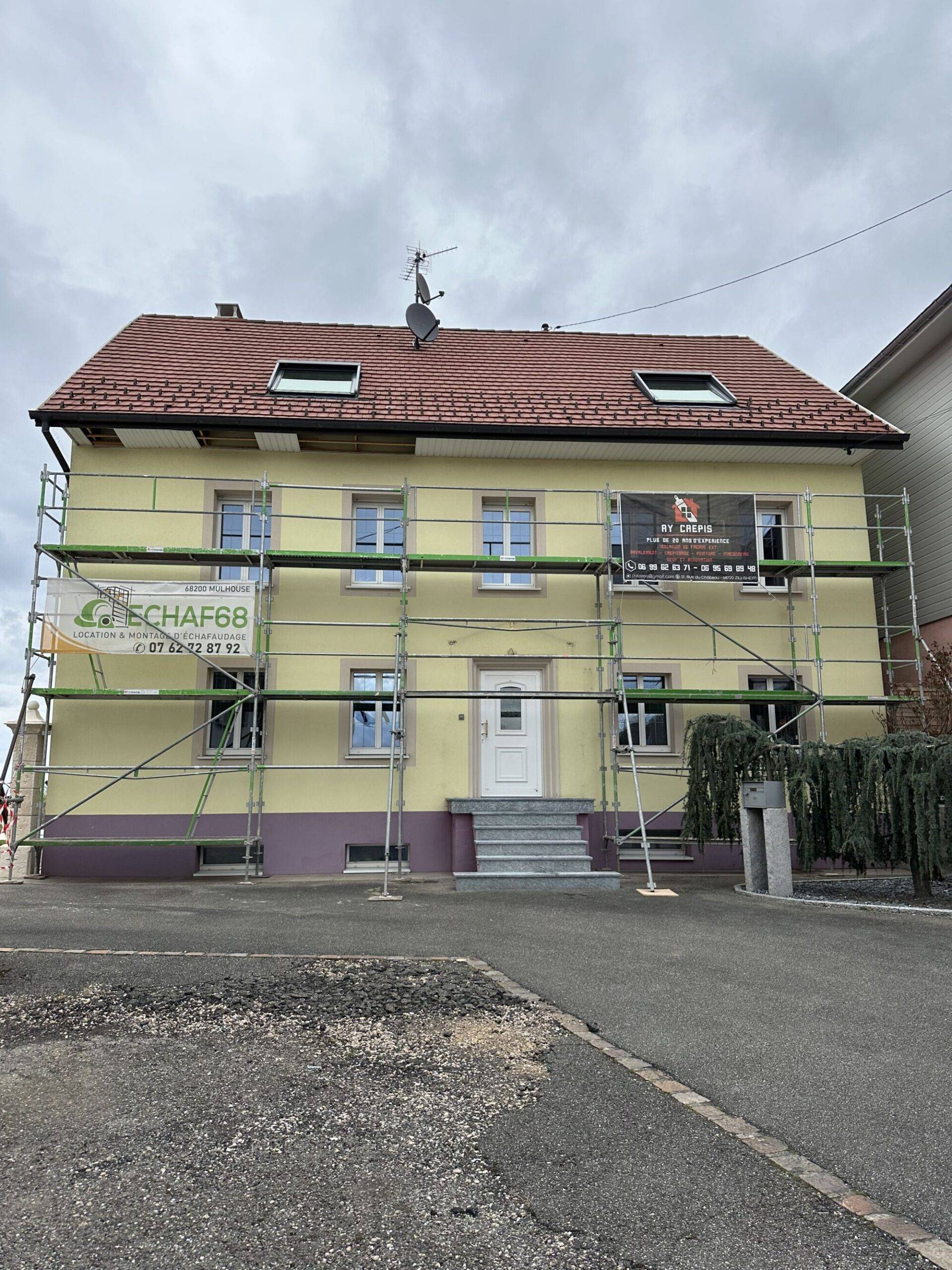 RAVALEMENT DE FACADE À PFETTERHOUSE Wittelsheim 1